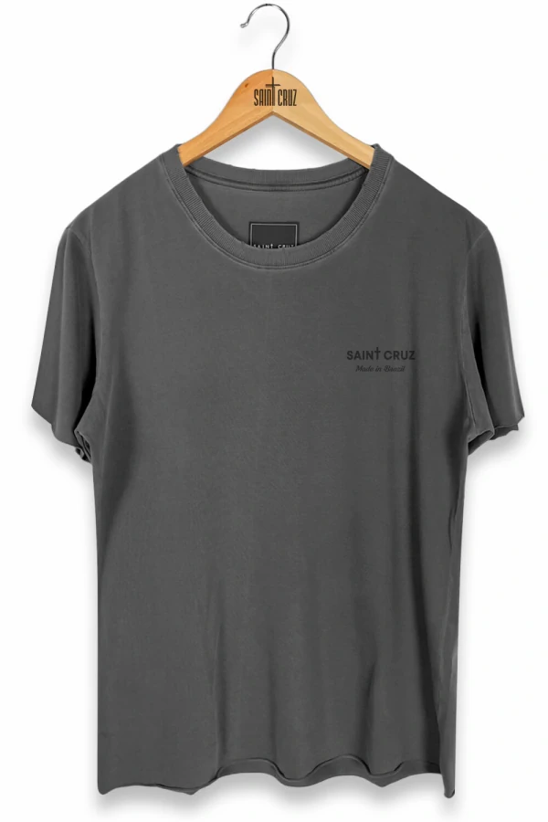 Camiseta estonada chumbo Bed Black