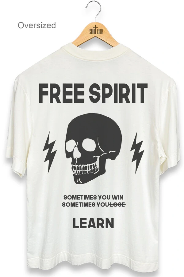 Camiseta oversized estonada off white Free