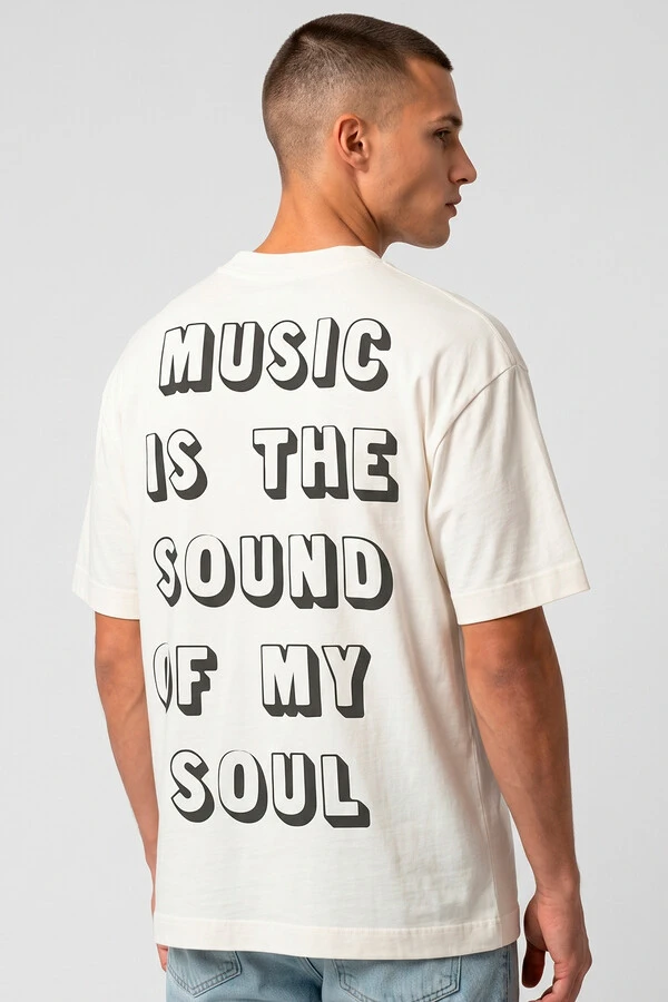 Camiseta oversized off white My Soul