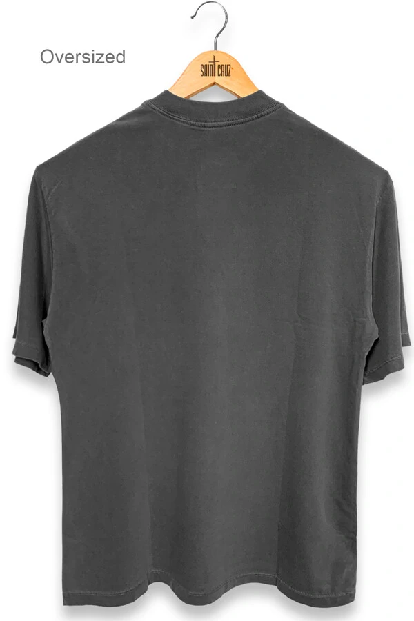 Camiseta oversized estonada chumbo Enjoy The Silence Front