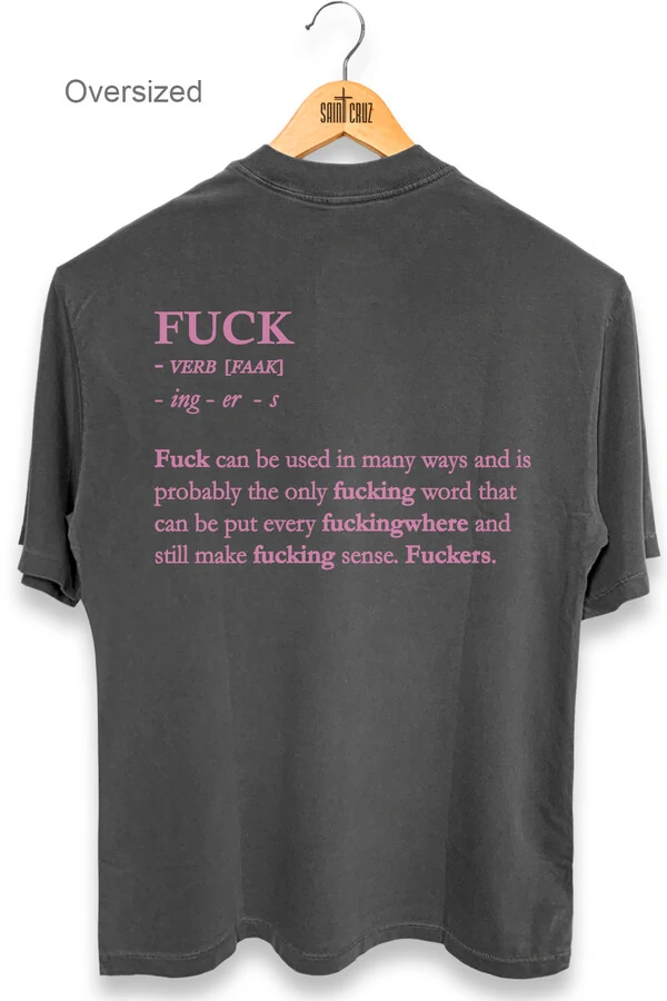 Camiseta oversized estonada chumbo Verb (Rosa)