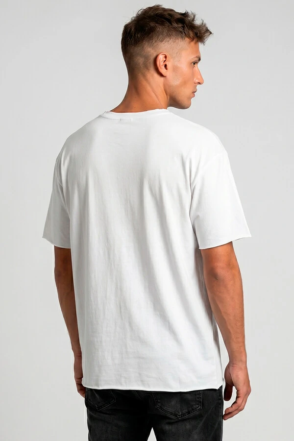 Camiseta branca Enjoy The Silence Front