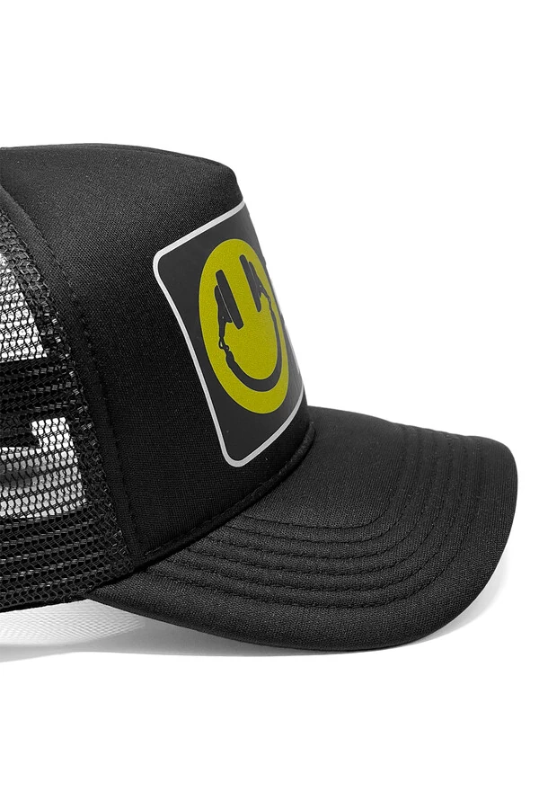 Boné trucker retrô preto Drug