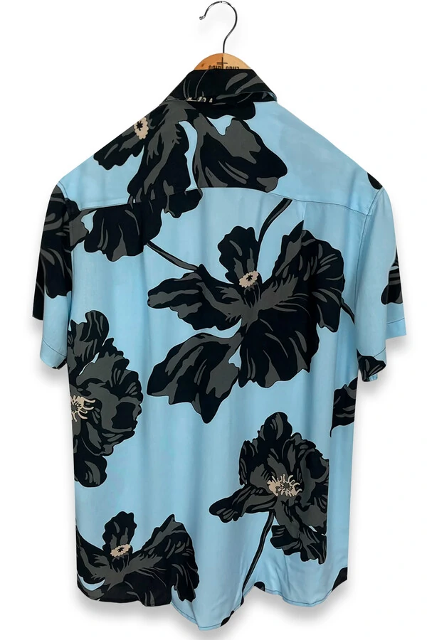 Camisa de viscose Poppies