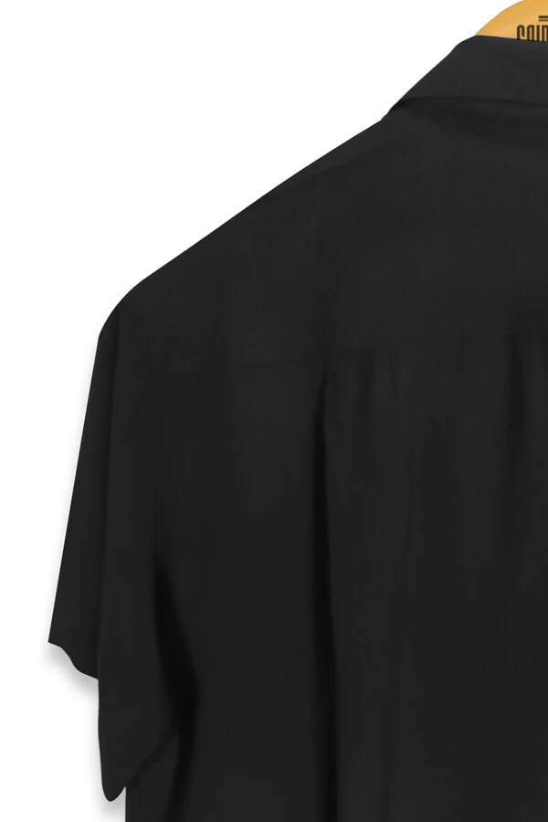 Camisa de viscose Black