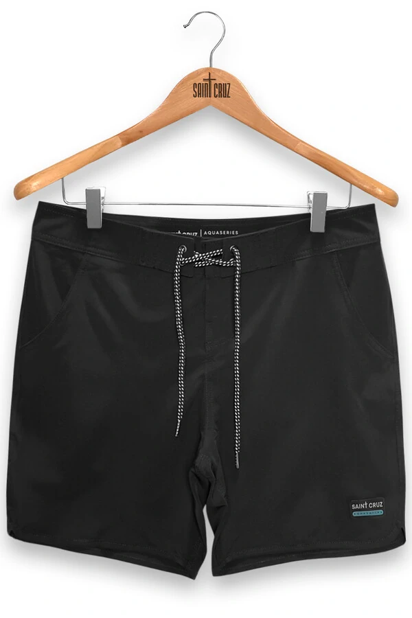 Bermuda retrô aqua Preta