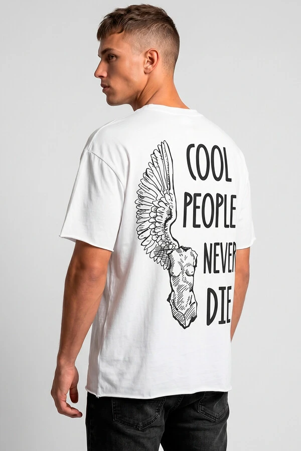 Camiseta branca Never Die