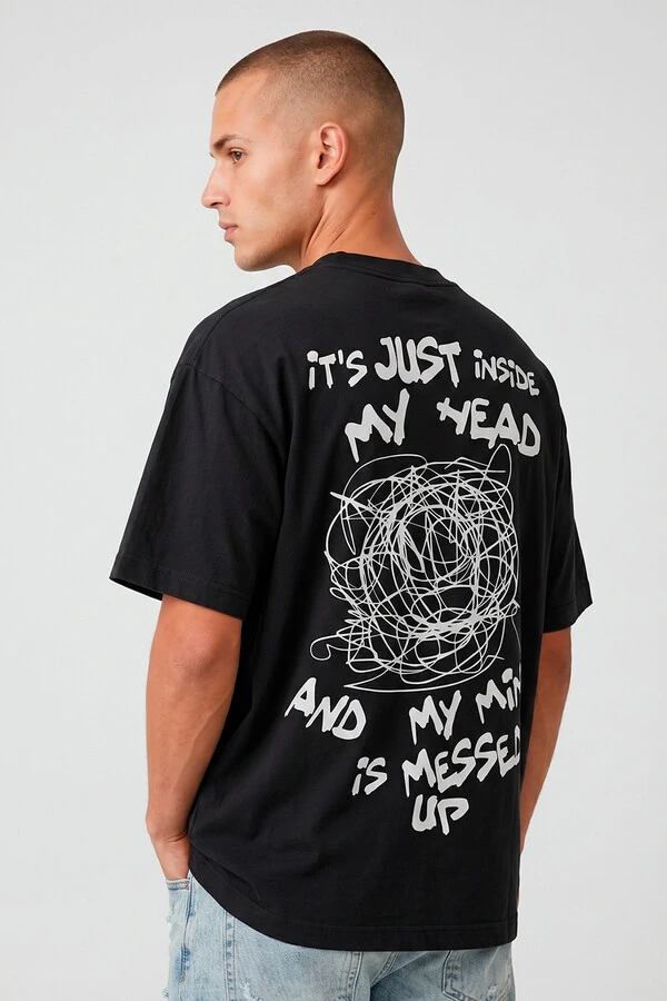 Camiseta oversized preta Head