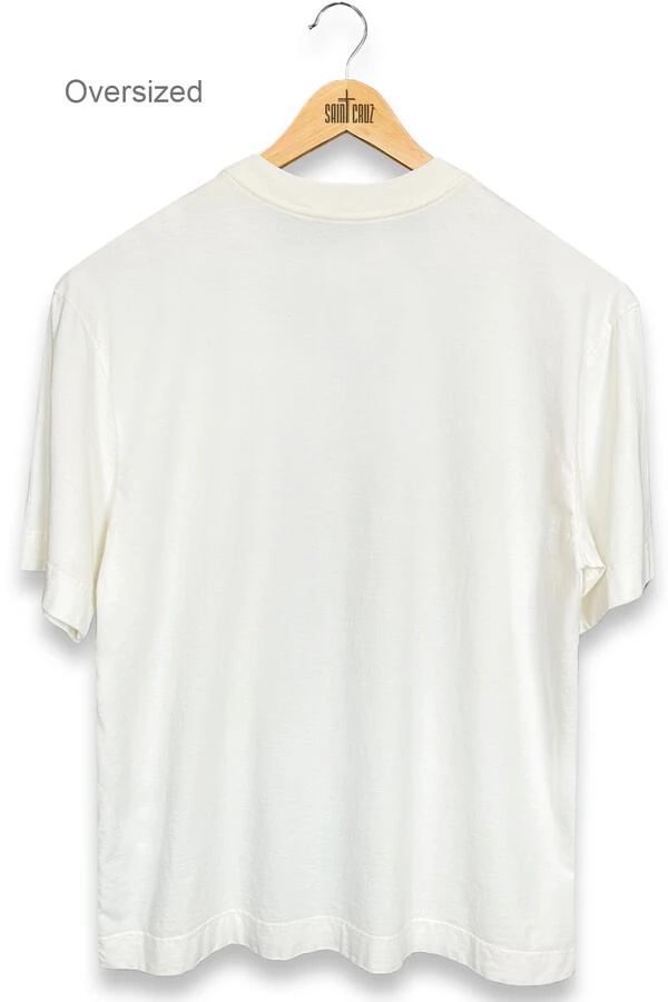 Camiseta oversized off white Enjoy The Silence Front