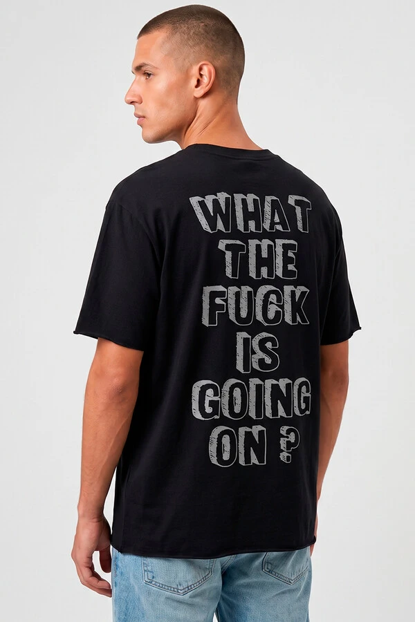 Camiseta preta Now