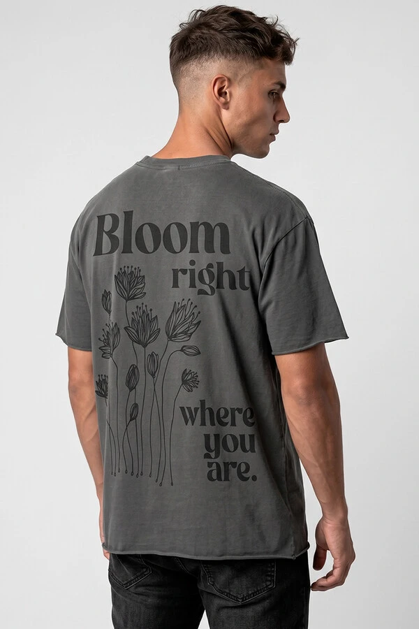 Camiseta estonada chumbo Bloom