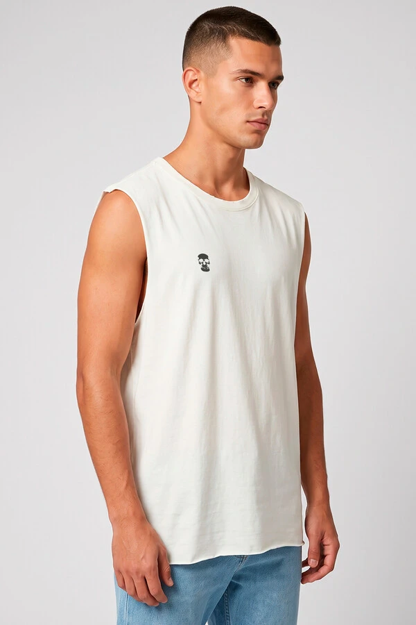 Cut Regata off white Skull