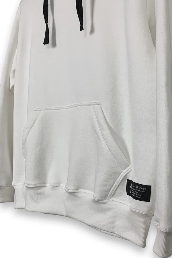 Blusa puff de moletom off white Nudes