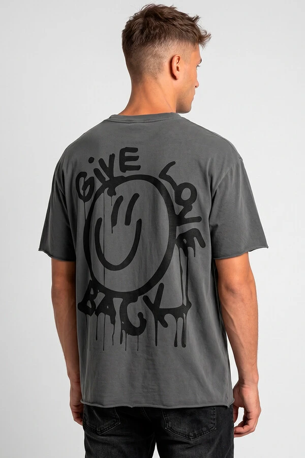 Camiseta estonada chumbo Give