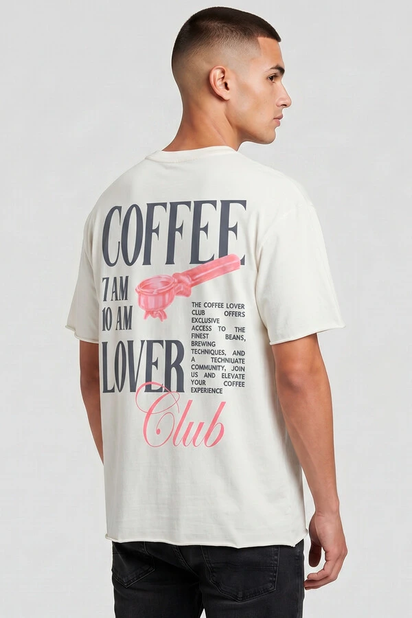 Camiseta off white Coffee Club