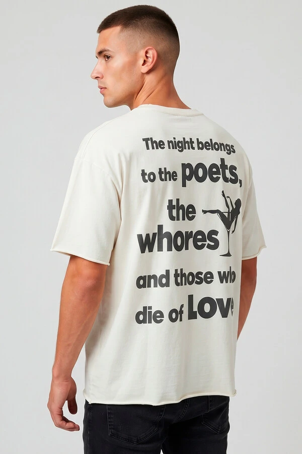 Camiseta off white Poets