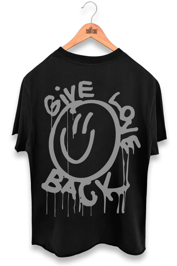 Camiseta preta Give