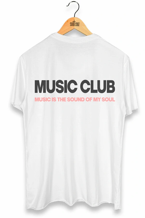 Camiseta branca Music Club