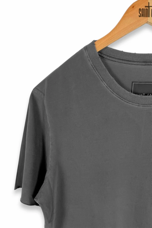 Camiseta estonada chumbo Bed Black