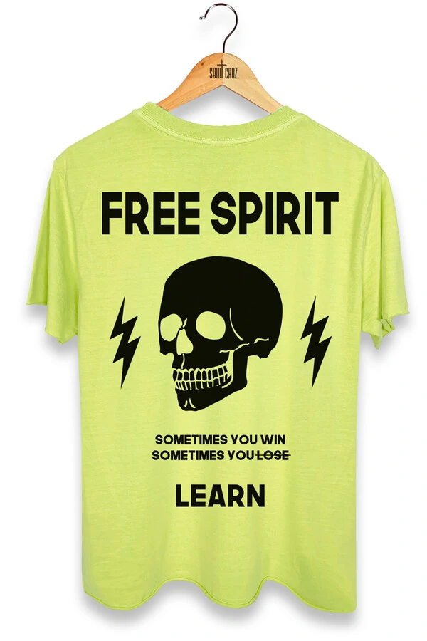 Camiseta estonada amarela Free