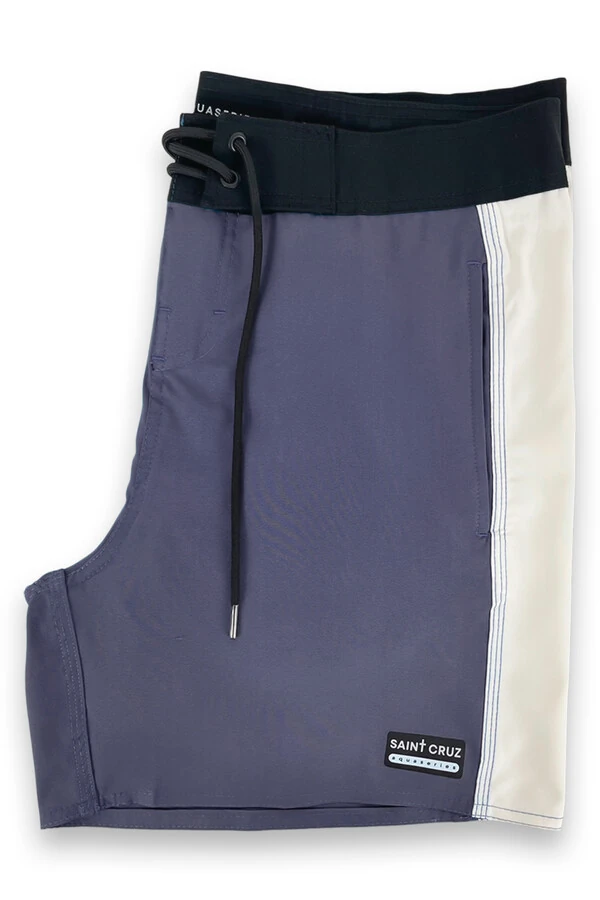 Bermuda retrô line Petróleo e Off White