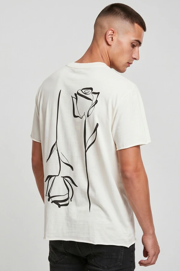 Camiseta off white Double Rose