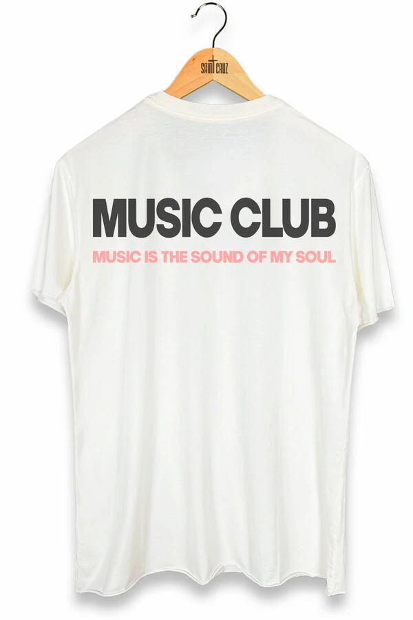 Camiseta off white Music Club