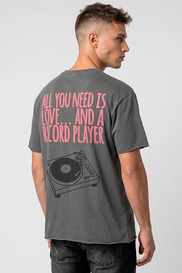 Camiseta estonada chumbo Record Player
