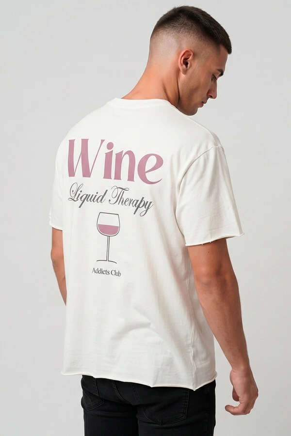 Camiseta off white Wine