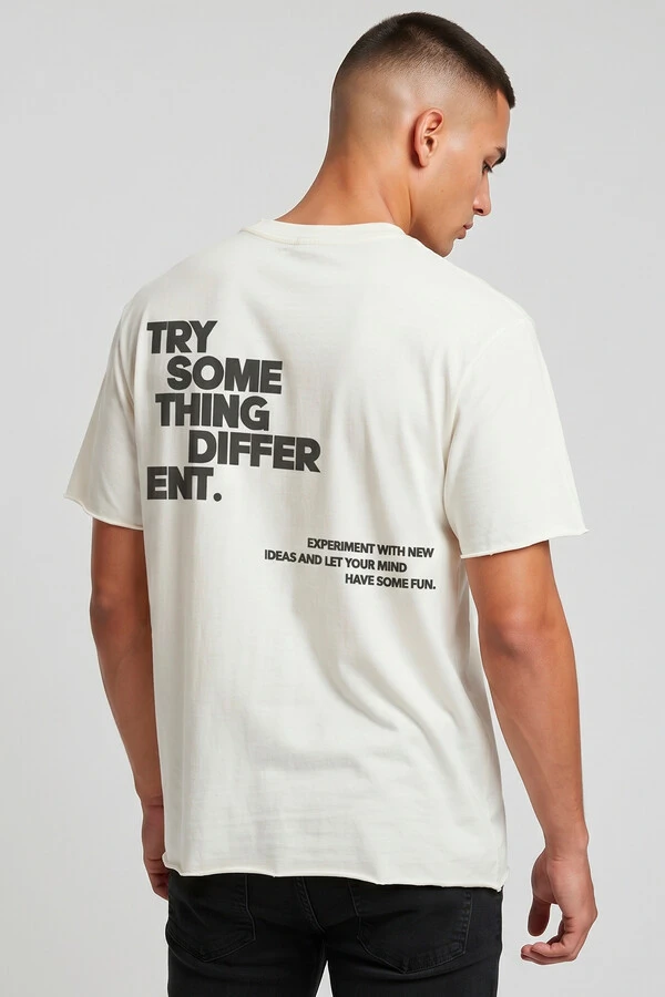 Camiseta off white Try Some