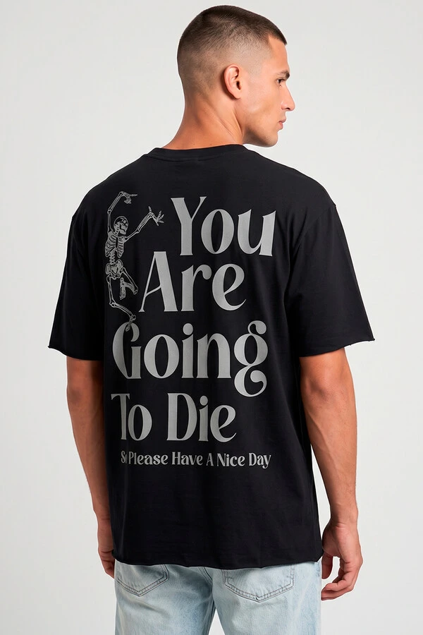 Camiseta preta Nice Day