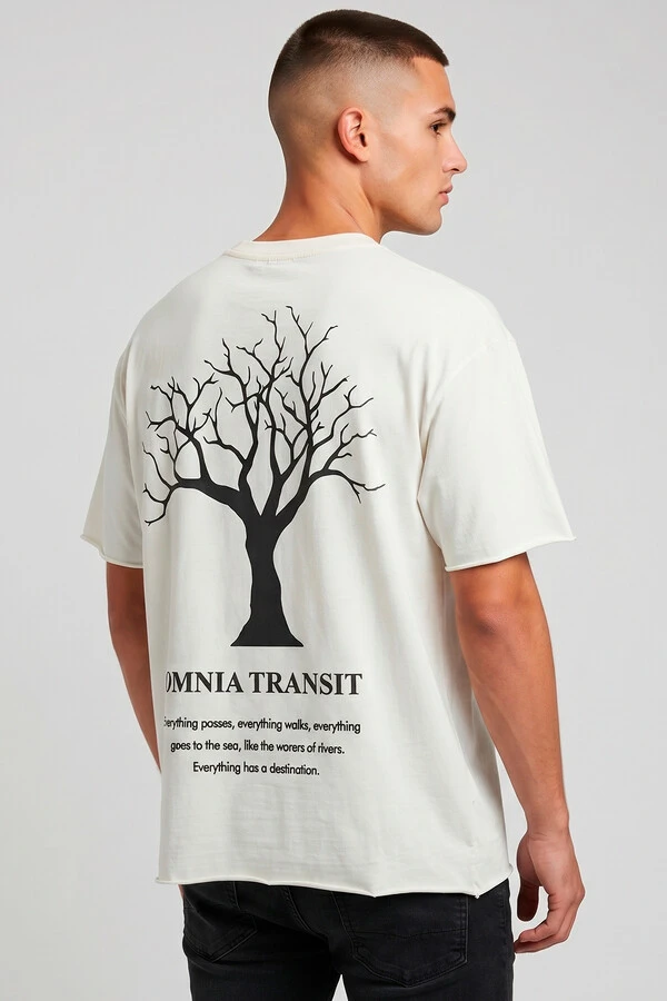Camiseta off white Omnia Transit