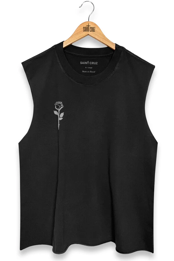 Cut Regata preta Rose Front