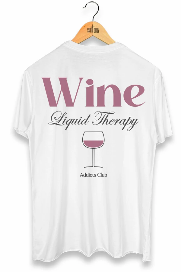 Camiseta branca Wine