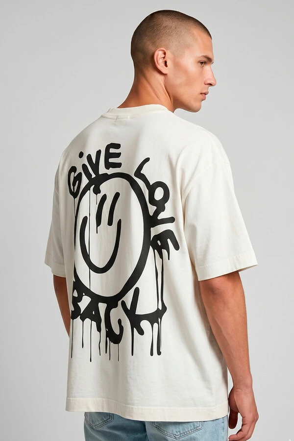 Camiseta oversized off white Give