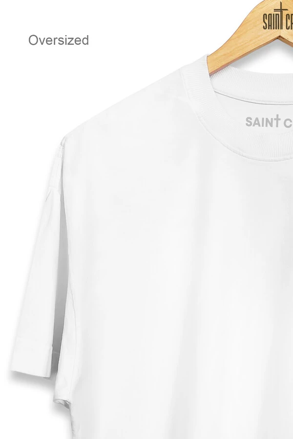 Camiseta oversized branca Enjoy