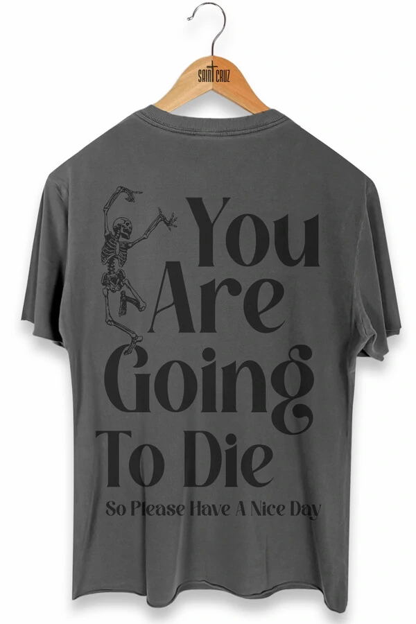 Camiseta estonada chumbo Nice Day