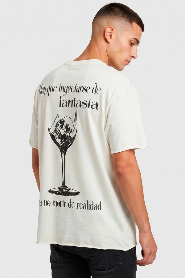 Camiseta off white Drink