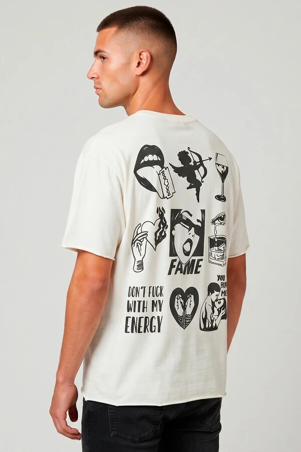 Camiseta off white Fame