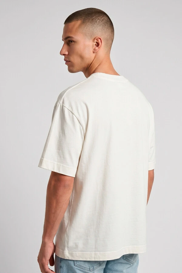Camiseta oversized off white Enjoy The Silence Front