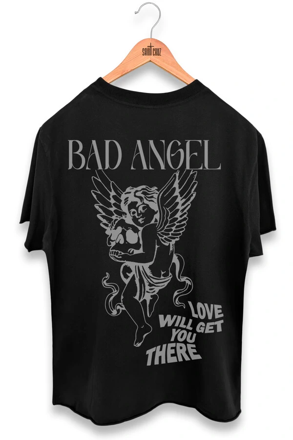 Camiseta preta Bad Angel
