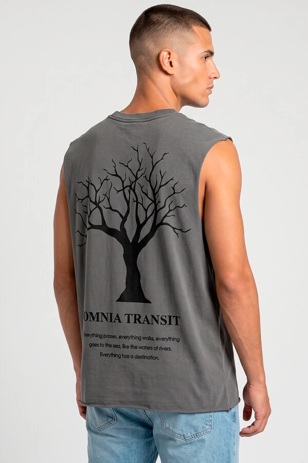 Cut Regata estonada chumbo Omnia Transit