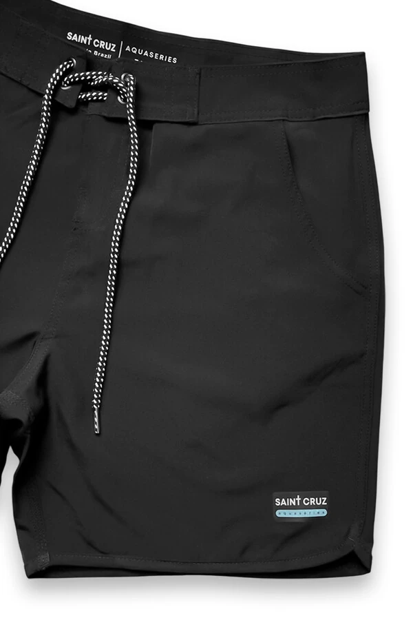 Bermuda retrô aqua Preta