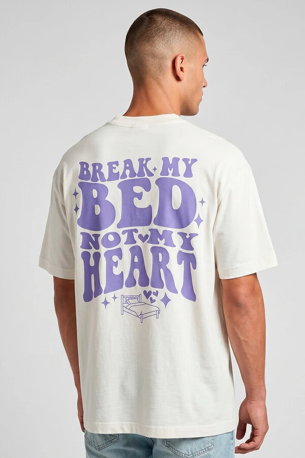 Camiseta oversized off white Bed Blue