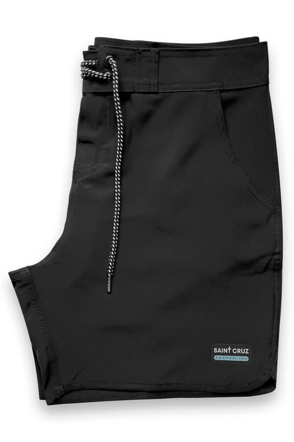 Bermuda retrô aqua Preta