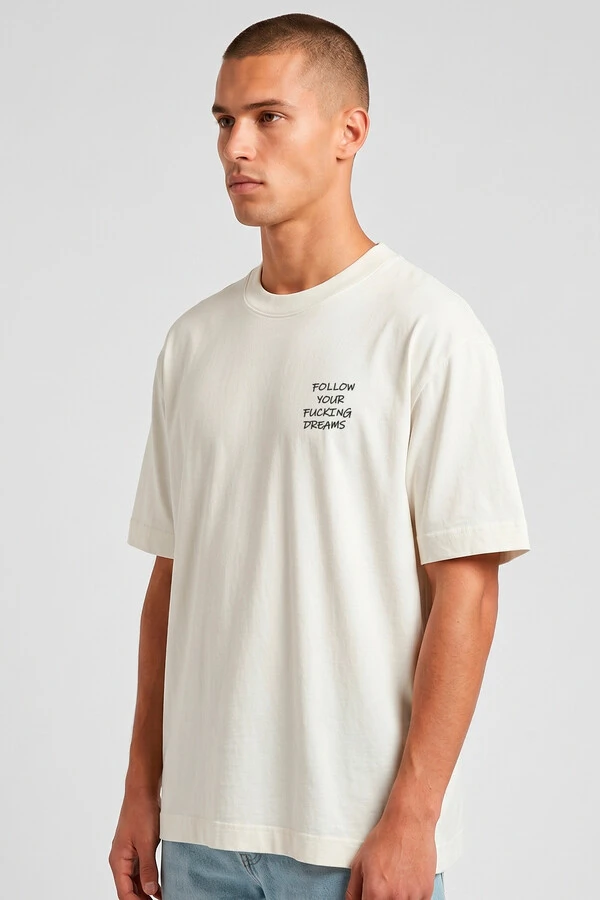 Camiseta oversized off white Dreams Front