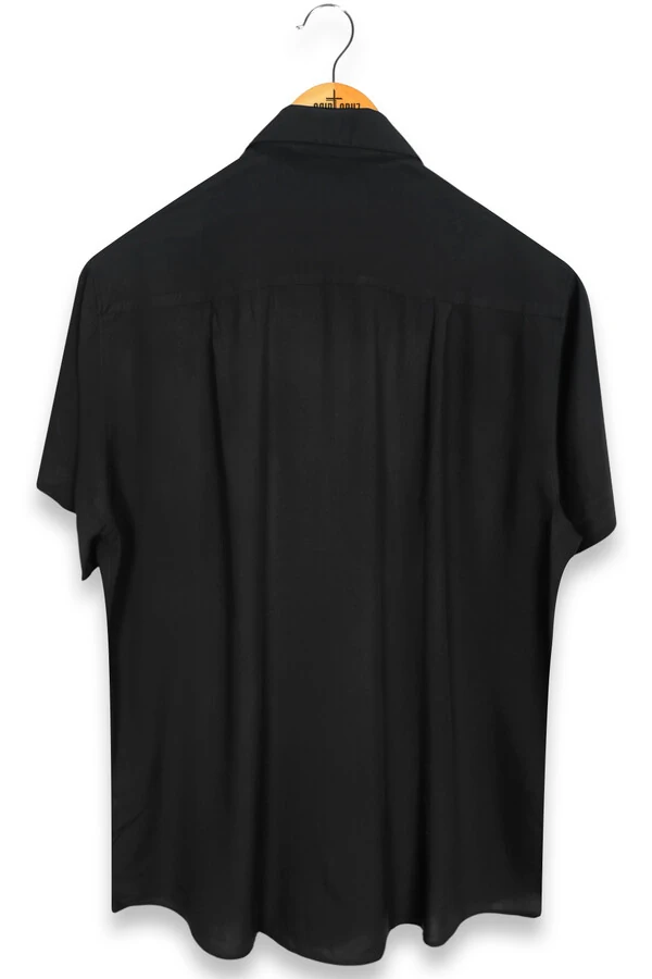 Camisa de viscose Black