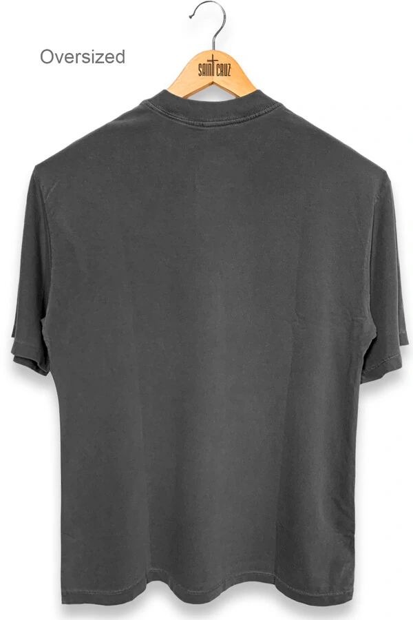 Camiseta oversized chumbo Skull Outlet