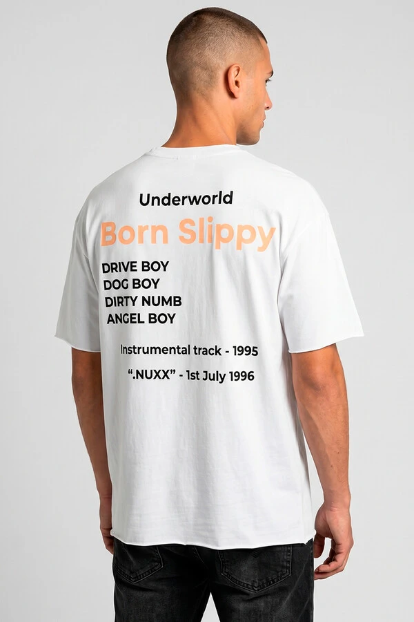 Camiseta branca Born Slippy