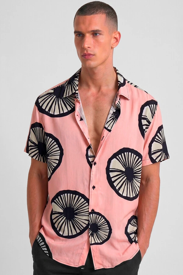 Camisa de viscose Eyes